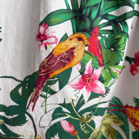 J.Crew Ratti "Into the Wild" dress Sz2 Tropical Cruise Resort Vacation Hawaiian - Picture 8 of 10